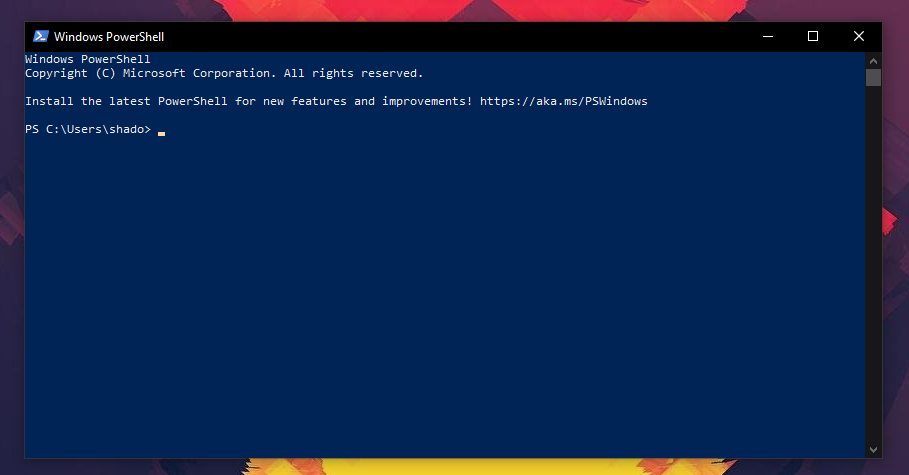 PowerShell Window